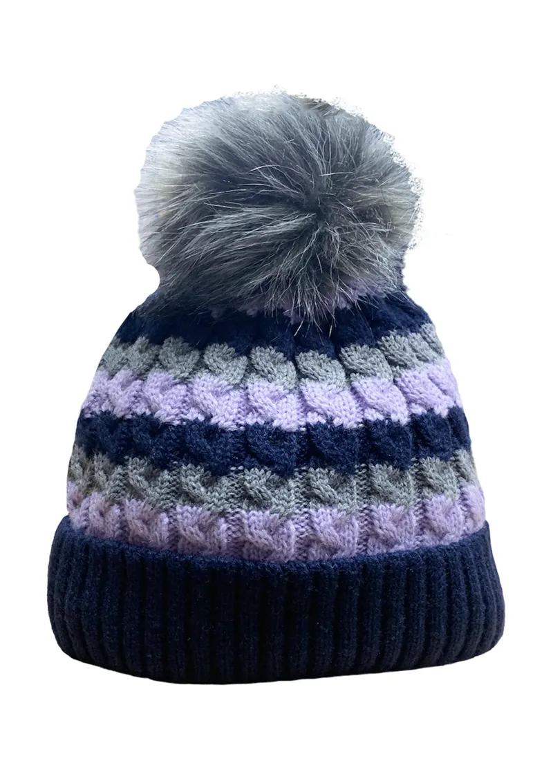 Platinum Bute Waterproof Hat Unisex in Navy and Lilac
